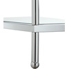 image:imageConvenience Concepts Royal Crest 3 Tier Corner Shelf Chrome  Glass