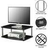 image:imageConvenience Concepts Designs2Go 26 inch Double Tier Swivel Riser CherryBlack