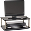 image:imageConvenience Concepts Designs2Go 26 inch Double Tier Swivel Riser CherryBlack