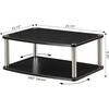 image:imageConvenience Concepts Designs2Go 26 inch Double Tier Swivel Riser CherryBlack