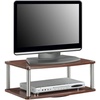 image:imageConvenience Concepts Designs2Go 26 inch Double Tier Swivel Riser CherryCherry
