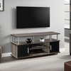 image:imageConvenience Concepts Designs2Go Monterey TV Stand 4725  Family Room Entertainment Center with Storage Cabinets and Shelves Modern TV Console for Living Room Office CherryBlackGray  Black