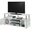 image:imageConvenience Concepts Designs2Go Monterey TV Stand 4725  Family Room Entertainment Center with Storage Cabinets and Shelves Modern TV Console for Living Room Office CherryBlackWhite