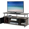 image:imageConvenience Concepts Designs2Go Monterey TV Stand 4725  Family Room Entertainment Center with Storage Cabinets and Shelves Modern TV Console for Living Room Office CherryBlackGray  Black