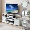 image:imageConvenience Concepts Designs2Go Monterey TV Stand 4725  Family Room Entertainment Center with Storage Cabinets and Shelves Modern TV Console for Living Room Office CherryBlackWhite