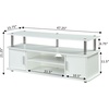 image:imageConvenience Concepts Designs2Go Monterey TV Stand 4725  Family Room Entertainment Center with Storage Cabinets and Shelves Modern TV Console for Living Room Office CherryBlackWhite