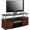 image:imageConvenience Concepts Designs2Go Monterey TV Stand 4725  Family Room Entertainment Center with Storage Cabinets and Shelves Modern TV Console for Living Room Office CherryBlackCherryBlack