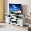 image:imageConvenience Concepts Designs2Go Monterey TV Stand 4725  Family Room Entertainment Center with Storage Cabinets and Shelves Modern TV Console for Living Room Office CherryBlackWhite