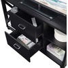 image:imageConvenience Concepts Oxford Deluxe 2 Drawer TV Stand with Shelves for TVs up to 55 Inches BlackBlack