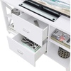 image:imageConvenience Concepts Oxford Deluxe 2 Drawer TV Stand with Shelves for TVs up to 55 Inches BlackWhite