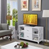 image:imageConvenience Concepts Oxford Deluxe 2 Drawer TV Stand with Shelves for TVs up to 55 Inches BlackWhite