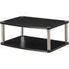 image:imageConvenience Concepts Designs2Go 26 inch Double Tier Swivel Riser CherryBlack