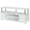 image:imageConvenience Concepts Designs2Go Monterey TV Stand 4725  Family Room Entertainment Center with Storage Cabinets and Shelves Modern TV Console for Living Room Office CherryBlackWhite