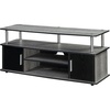 image:imageConvenience Concepts Designs2Go Monterey TV Stand 4725  Family Room Entertainment Center with Storage Cabinets and Shelves Modern TV Console for Living Room Office CherryBlackGray  Black