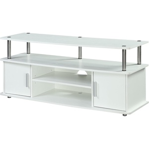 image:imageConvenience Concepts Designs2Go Monterey TV Stand 4725  Family Room Entertainment Center with Storage Cabinets and Shelves Modern TV Console for Living Room Office CherryBlackWhite