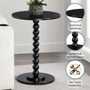 image:imageConvenience Concepts Classic Accents Venetian Spindle Table 1775  Traditional Solid Wood Round Side Accent Display Pedestal for Transitional Living Room Entryway Hallway or Bedroom EspressoBlack