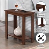image:imageConvenience Concepts Designs2Go Baja Chairside End Table 2375 Modern Living Room Table with Storage Shelf Transitional Bedside Table EspressoEspresso