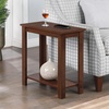 image:imageConvenience Concepts Designs2Go Baja Chairside End Table 2375 Modern Living Room Table with Storage Shelf Transitional Bedside Table EspressoEspresso