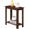 image:imageConvenience Concepts Designs2Go Baja Chairside End Table 2375 Modern Living Room Table with Storage Shelf Transitional Bedside Table EspressoEspresso
