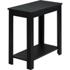 image:imageConvenience Concepts Designs2Go Baja Chairside End Table 2375 Modern Living Room Table with Storage Shelf Transitional Bedside Table EspressoBlack