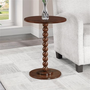 image:imageConvenience Concepts Classic Accents Venetian Spindle Table 1775  Traditional Solid Wood Round Side Accent Display Pedestal for Transitional Living Room Entryway Hallway or Bedroom EspressoEspresso