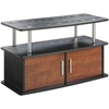 image:imageConvenience Concepts Designs2Go Deluxe 2 Door TV Stand with Cabinets CherryCherry