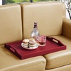image:imageConvenience Concepts Designs2Go Serving Tray WhiteCranberry Red
