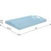 image:imageConvenience Concepts Designs2Go Serving Tray WhiteSea Foam Blue