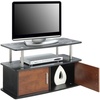 image:imageConvenience Concepts Designs2Go Deluxe 2 Door TV Stand with Cabinets CherryCherry
