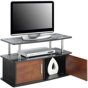 image:imageConvenience Concepts Designs2Go Deluxe 2 Door TV Stand with Cabinets CherryCherry
