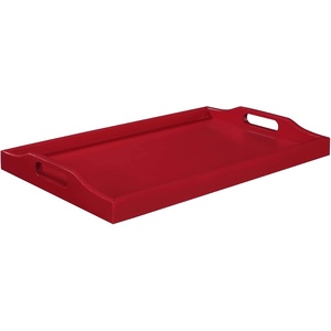 image:imageConvenience Concepts Designs2Go Serving Tray WhiteCranberry Red