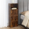 image:imageXtra Storage 3 Door Cabinet in White Faux Marble Wood FinishRed