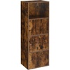 image:imageXtra Storage 3 Door Cabinet in White Faux Marble Wood FinishWhite Faux Marble