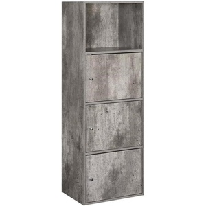 image:imageXtra Storage 3 Door Cabinet in White Faux Marble Wood FinishFaux Birch