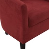 image:imageConvenience Concepts Take a Seat Churchill Accent Chair with Ottoman Red MicrofiberRed Microfiber
