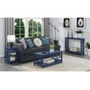 image:imageConvenience Concepts Town Square Console Table with Shelf Sea FoamCobalt Blue