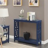 image:imageConvenience Concepts Town Square Console Table with Shelf Sea FoamCobalt Blue