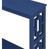 image:imageConvenience Concepts Town Square Console Table with Shelf Sea FoamCobalt Blue