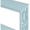image:imageConvenience Concepts Town Square Console Table with Shelf Sea FoamSea Foam Blue