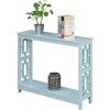 image:imageConvenience Concepts Town Square Console Table with Shelf Sea FoamSea Foam Blue