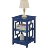 image:imageConvenience Concepts Town Square End Table with Shelves Cobalt BlueCobalt Blue