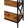 image:imageConvenience Concepts Tucson 4Tier Bookcase BarnwoodBlackBarnwoodBlack