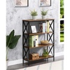 image:imageConvenience Concepts Tucson 4Tier Bookcase BarnwoodBlackBarnwoodBlack