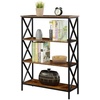 image:imageConvenience Concepts Tucson 4Tier Bookcase BarnwoodBlackBarnwoodBlack