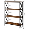 image:imageConvenience Concepts Tucson 4Tier Bookcase BarnwoodBlackBarnwoodBlack
