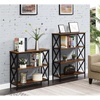 image:imageConvenience Concepts Tucson 4Tier Bookcase BarnwoodBlackBarnwoodBlack