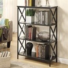 image:imageConvenience Concepts Tucson 4Tier Bookcase BarnwoodBlackBlack