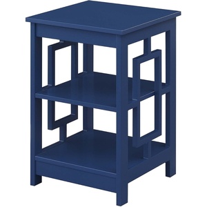 image:imageConvenience Concepts Town Square End Table with Shelves Cobalt BlueCobalt Blue