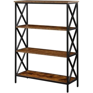 image:imageConvenience Concepts Tucson 4Tier Bookcase BarnwoodBlackBarnwoodBlack