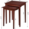 image:imageConvenience Concepts American Heritage Nesting End Tables MahoganyMahogany